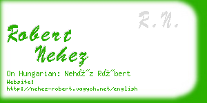 robert nehez business card